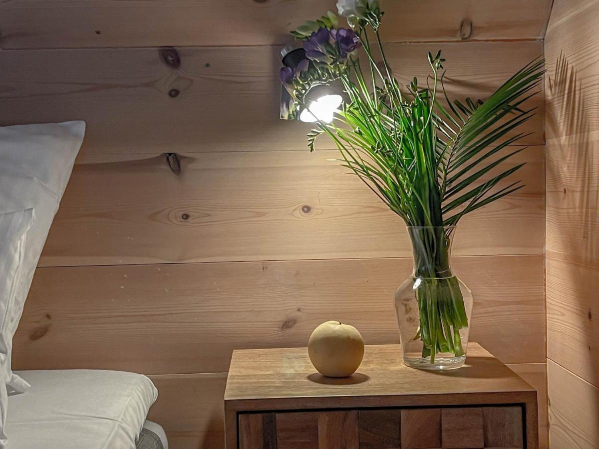 Traumhaff Kuestenchalets - Einzigartige Chalets An Der Ostsee. Ganz Aus Laerchenholz Mit Kamin Und Sauna Vogelsang-Warsin Екстериор снимка